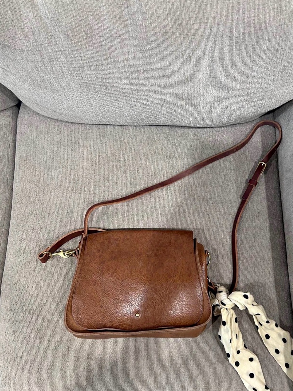 Meanwhile Back on the Farm Chestnut Luxe Saddle Bag